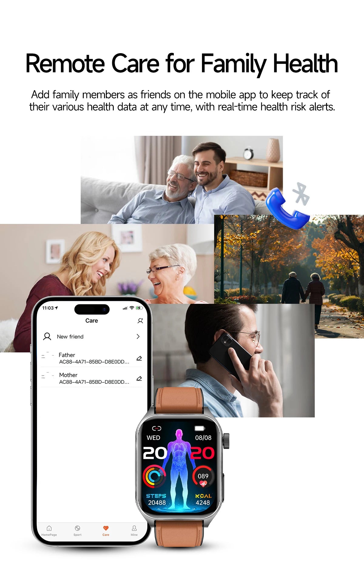 2026 Neue Gesundheits-Smartwatch Lasertherapie Reduziert Drei Hochs Blutsauerstoff Blutdruck Harnsäure Blutfette EKG-Smartwatch Für Herren
