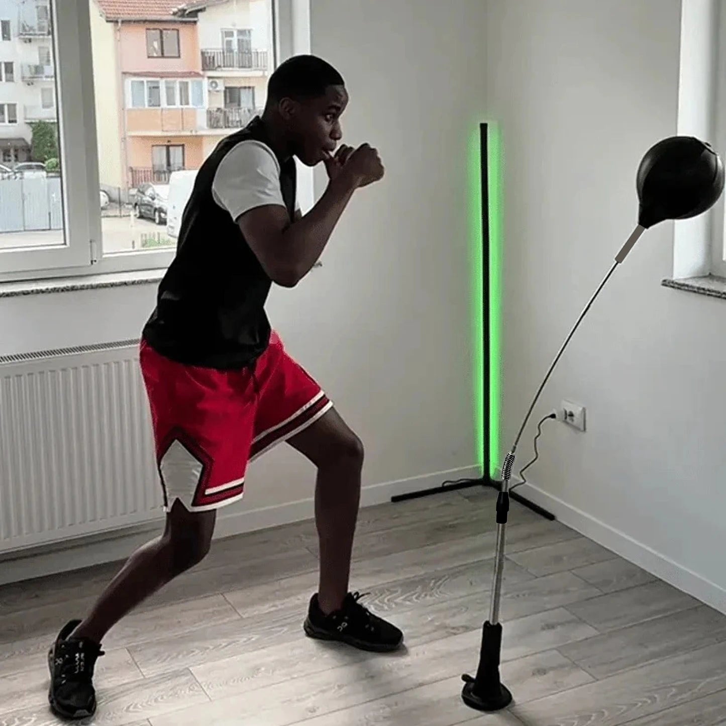 Neuer Premium-Boxsack, Cobra Bag für Box-Agilitätstraining, Home-Fitnessgerät, verdickte Stange, Reflexbag, bestes Familiengeschenk