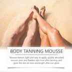 Ouhoe 100ml Sunless Self Tanning Mousse QuickDry Bronze Bronzer Natural Looking Tan for Face and Body Waterproof Outdoor Formula