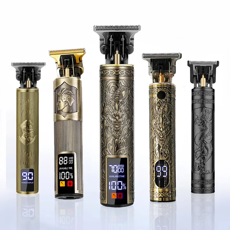 Neu! T9 Elektrischer Haartrimmer/Zubehör | Professioneller USB Rasierer | 0mm Glatzkopf-Haarschneidemaschine Tragbar für Herren Heimfriseur