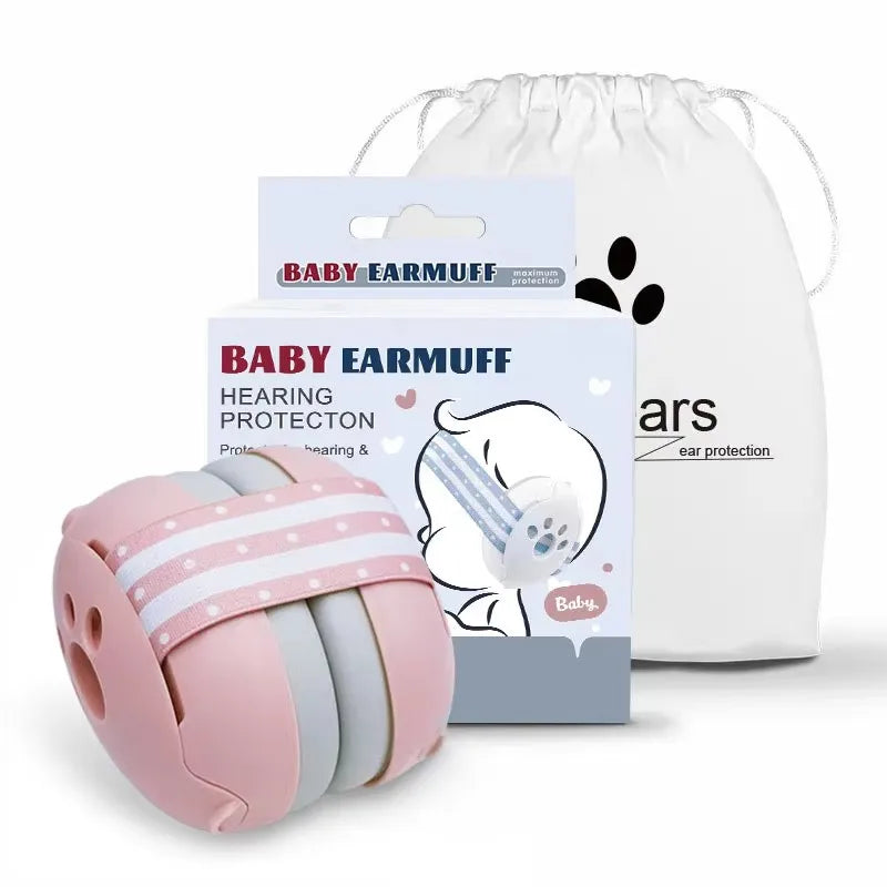 Baby-Kopfhörer mit Geräuschunterdrückung, Schlaf-Schalldämmung, Sicherheit, Lärmreduzierung, Ohrenschützer für Babys mit rutschfestem Band