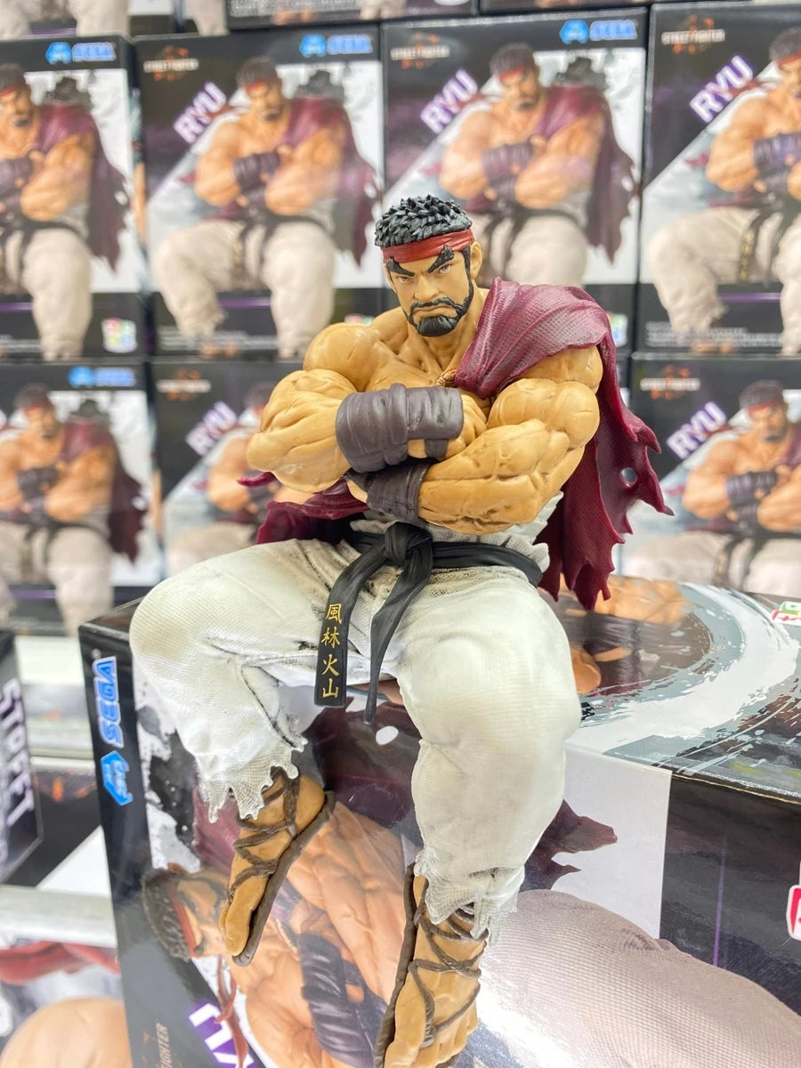 14cm Street Fighter 6 Anime Spielfigur Ryu Actionfigur Noodle Stopper Ryu Figur Raumdekorationen PVC Sammlung Modell Spielzeug