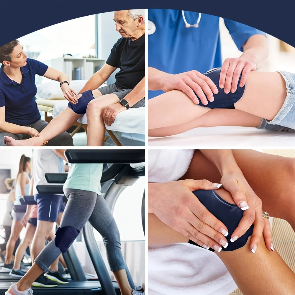Nylon Gel Knie-Kühlpack Wiederverwendbarer Knie Kalt- und Warm-Kompressen Gelpack zur Knieentlastung und -entspannung Fußpflege-Zubehör