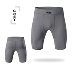 Kompressionsshorts Herren Schnell Trocknend Bodybuilding Tights Shorts Fitness Leggings Elastischer Bund Sportshorts Kurze Hose Gym Laufsport Herren