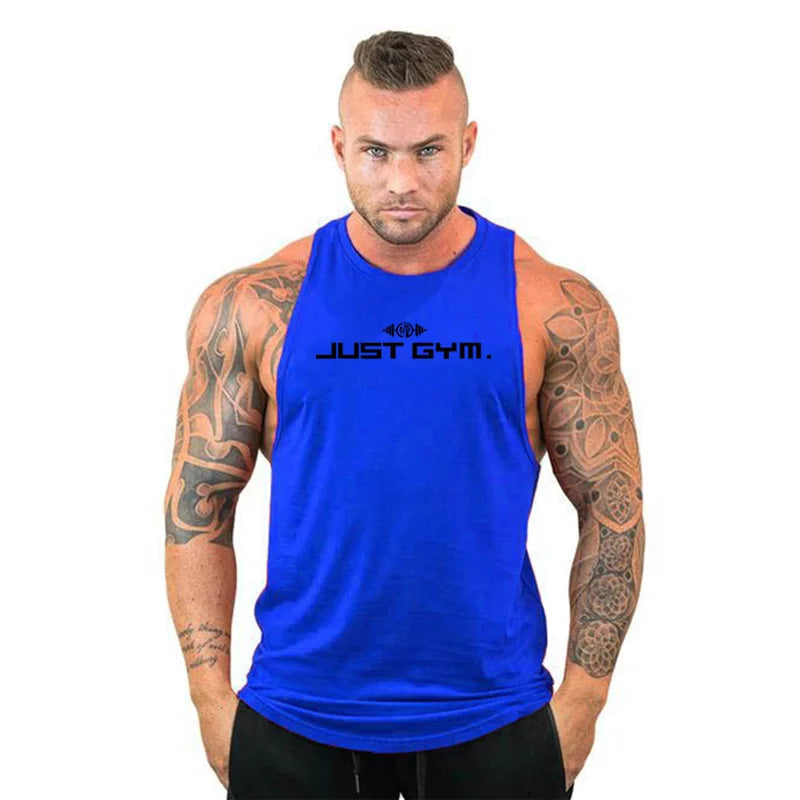 Sommer Bodybuilding Tanktops Workout Stringer Ärmellose Shirts Fitness Herren Gym Kleidung Baumwolle Atmungsaktive Sport Muskelwesten