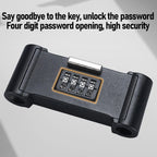 Bike U Lock 4 Digit Combination Padlock Heavy Duty Anti Theft U Lock with Adjustable Shackle for Glass Door Gate Shed Fence