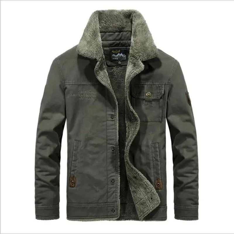 Mens Winter Fleece Jackets Coats Large Size Loose Down Jackets Cotton Warm Parkas High Quality Men Thicker Warm Jackets 6XL Hauptbild