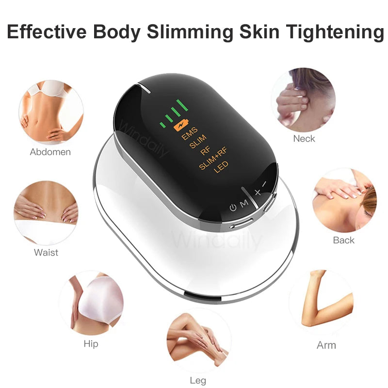 EMS & RF Radiofrequenz Körperschlankheitsgerät Fettverbrenner Schlankheitsformer LED-Lichttherapie Abnehmen Cellulite-Massagegerät
