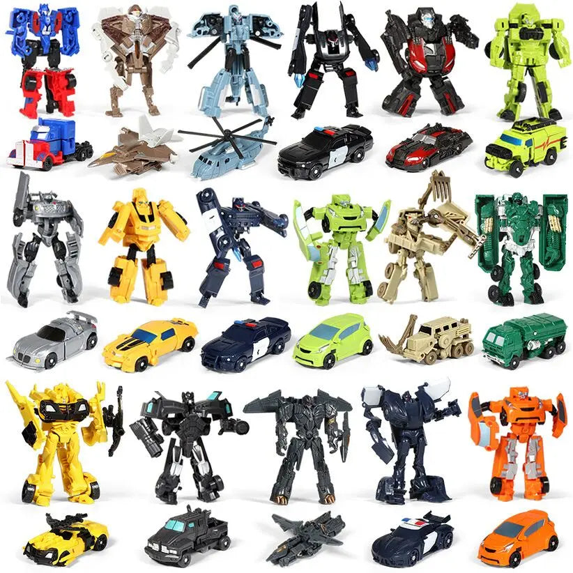 Kinder Spielzeug Mini Verwandlungs-Roboter-Kit Spielzeugmodelle 2-in-1 verformtes Auto Spielzeug Roboter Spielzeug für Kinder Geschenk Actionfigur