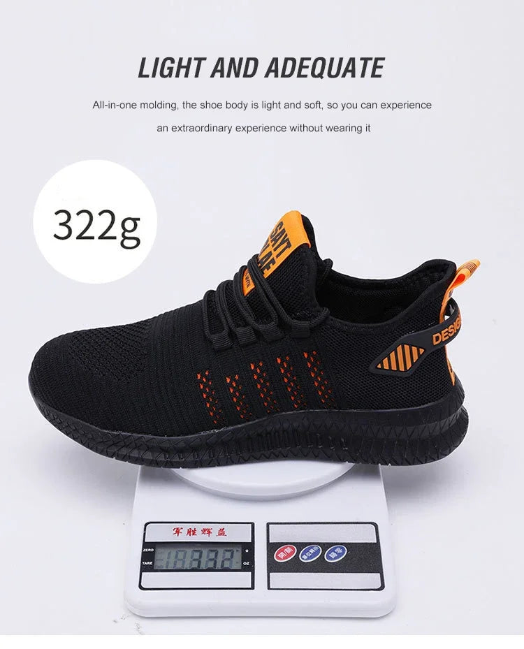 Arbeitssicherheitsschuhe Sommer Atmungsaktiv Herren Air Cushion Arbeitsschutzschuhe Anti-Durchstich Arbeitsschuhe Herren Stahlkappenschuhe