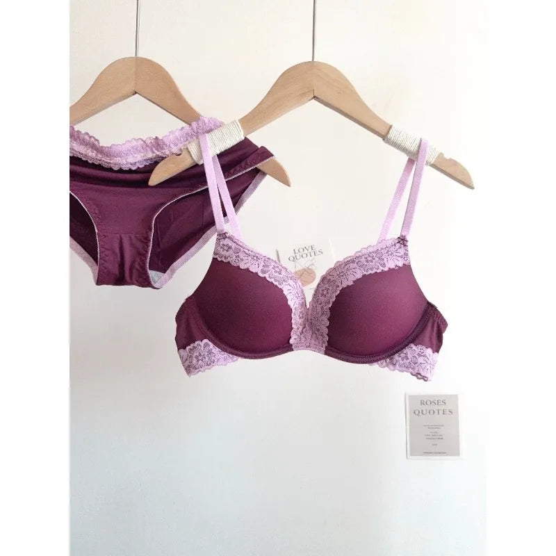 Sexy Leopard-Print-Dessous-Set für Damen, kabellos, unsichtbarer Push-Up für kleine Brüste, verstellbares A-bis-C-Körbchen, transparenter, reiner Spitzen-Look, S-XL