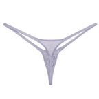 YAULAANG Sexy Herren Glanz Gay Unterwäsche Öliger G-String Tanga Glänzend niedrige Taille Hohe Elastizität Herren Dessous
