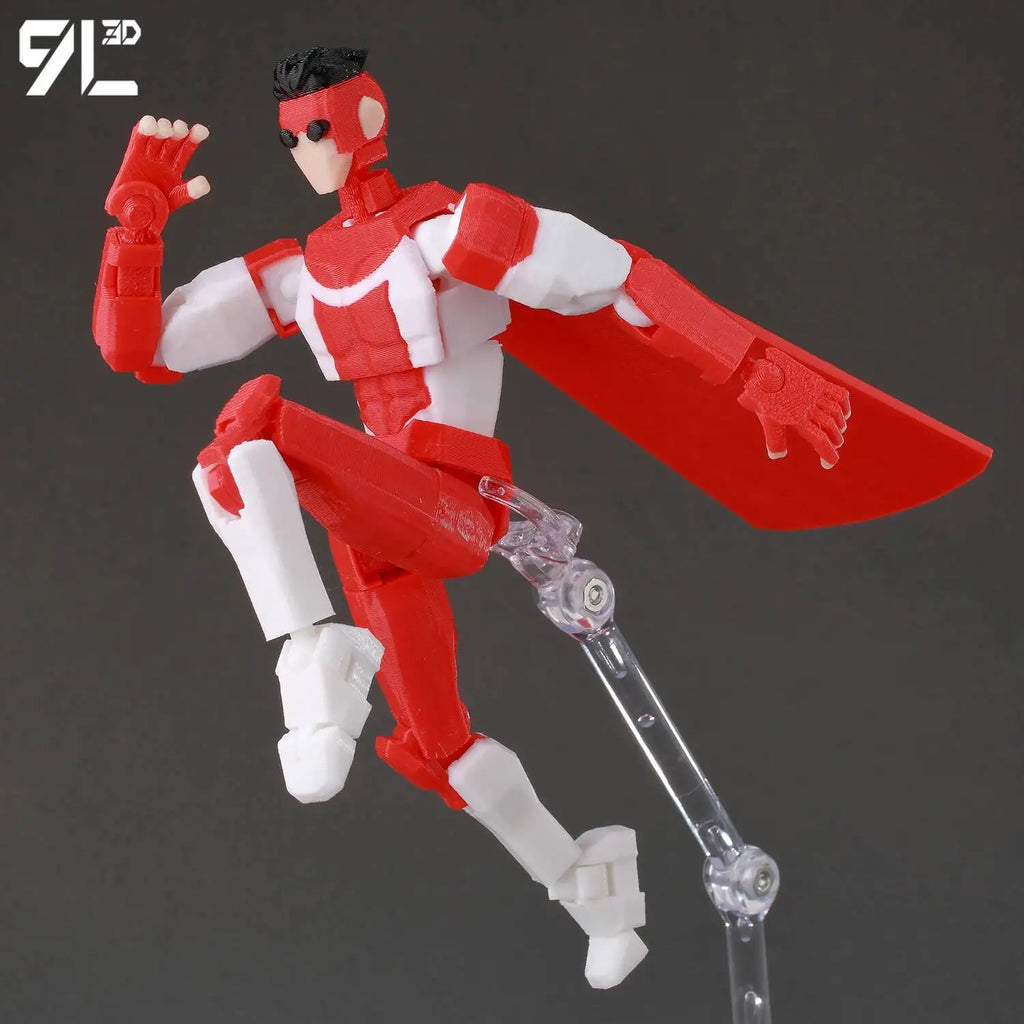 9L3D Lucky 13 Invincible Boy Conquer Omni Action Figure 3D Printed Anime Model Multi-Jointed Poseable Collectible Toy Gift Fan