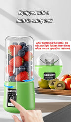 Tragbarer Entsafter Mixer 450ml USB Wiederaufladbarer Zitronen-Orangen-Frucht-Entsafter Becher Elektrische Saftmaschine Reiseentsafter