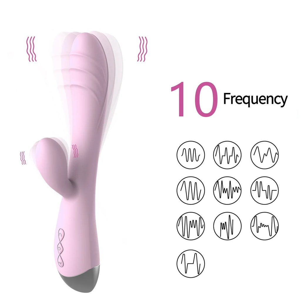 Dildo Vibrator für Frauen Leistungsstarker G-Punkt Klitorisstimulator Vagina Massagestab AV Zauberstab Weiblicher Masturbator Sexspielzeug für Erwachsene ab 18 Jahren