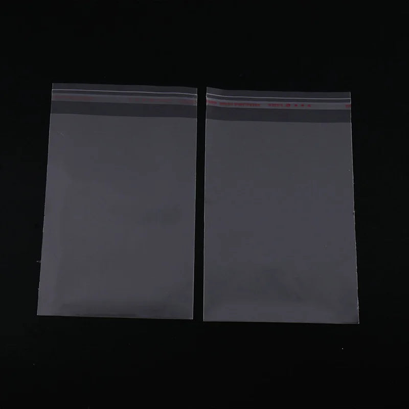100/200 Stk. transparente, selbstklebende Beutel OPP Plastik-Zellophanbeutel Geschenkbeutel & Beutel Schmuckverpackungsbeutel