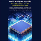 ABZJ RG36PRO Handheld-Spielekonsole 3,5-Zoll-IPS-Bildschirm Mini-Arcade-RGB-Licht 3D-Joystick Unterstützung 10+ Simulatoren Game Player A