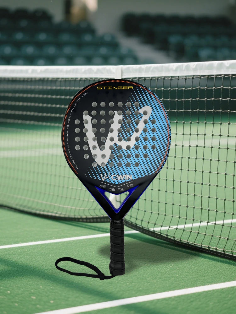 Padel-Schläger | Carbonfaser-Oberfläche | mit EVA Memory Flex Schaumkern | Leichte Padel-Tennisschläger | Padel-Schläger