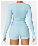 NCLAGEN Yoga-Shirts für Damen, Langarm, Winter, Fitness, Laufen, Gym-Kleidung, Workout, Dry Fit, atmungsaktiv, hochelastisches Sport-Oberteil