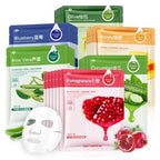 20 Stück natürliche Pflanzen-Gesichtsmaske Feuchtigkeitsspendend Öl-Kontrolle Anti-Aging Frucht Aloe Koreanische Tuchmaske Schönheit Hautpflegeprodukte