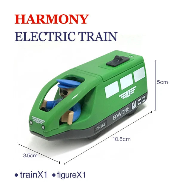 Elektrische Zuglokomotive Magnetisches Auto Druckguss-Modell Steckplatz passend für alle Marken Holzzugschienenbahn für Kinder Spielzeug W02