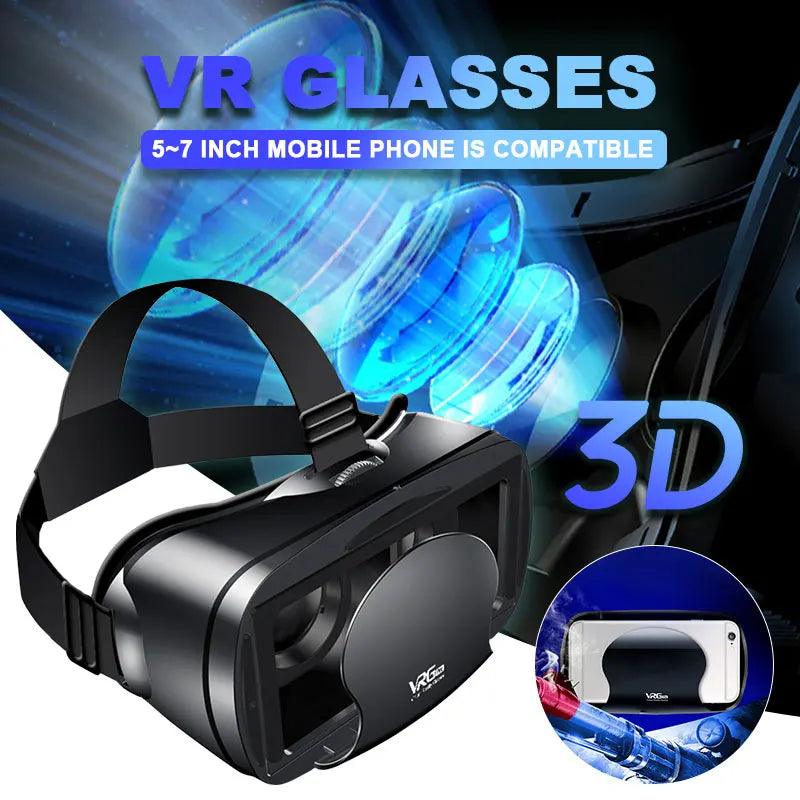 Virtual Reality 3D VR Headset Smart Glasses Helm für Smartphones Handy Mobile 7 Zoll Linsen Fernglas Brille Geräte