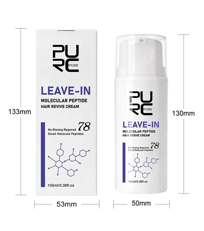 PURC Keratin Haarkur Leave-In Haarmaske Glättung Reparatur Geschädigtes Frizz Glattes Glänzendes Haar Creme Haarpflegeprodukte