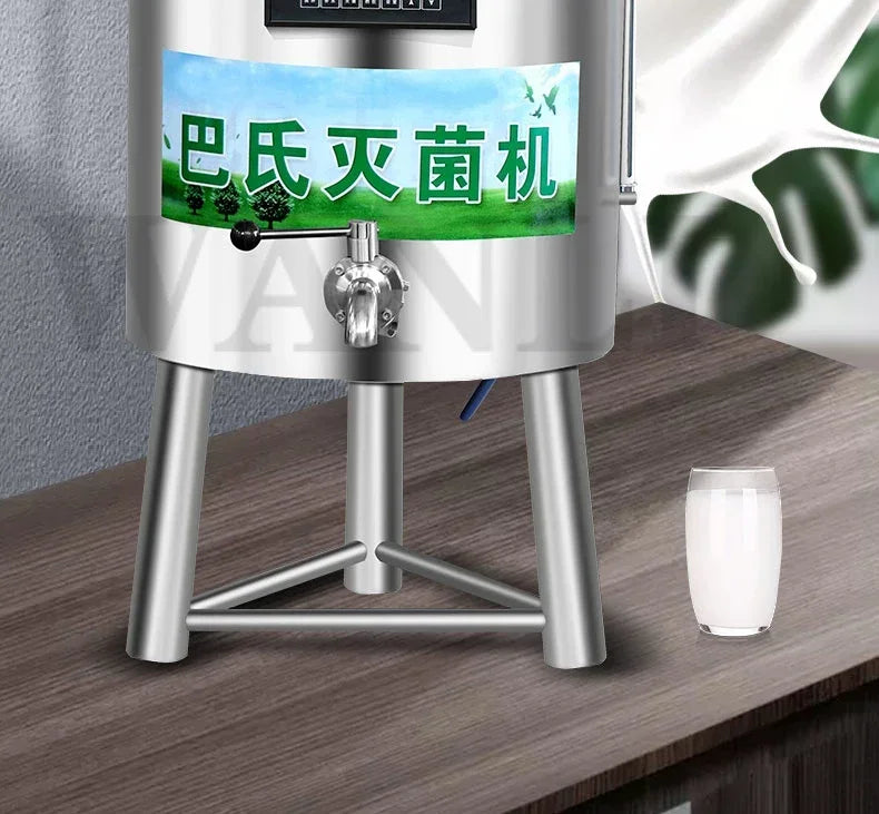 Home Electric 30L Kommerzielle Pasteurisierungsbehälter Milchpasteurisierungsmaschine Joghurt Kuh Wein Farm Rasen Intelligenter Sterilisator 22
