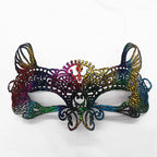 Neue Damen Hollow Lace Gesichtsmaske Maskerade Sexy Cosplay Abschlussball Party Requisiten Kostüm Maske Nachtclub Halloween Schwarze Augenmaske
