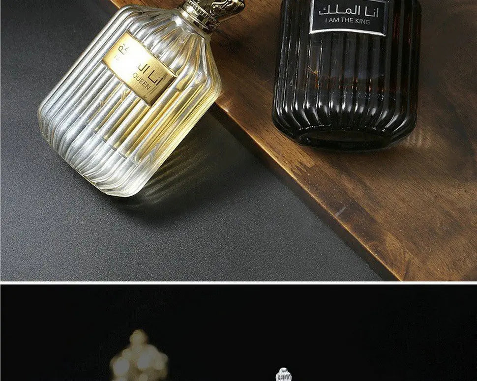 Dubai Prince Herrenparfüm 100ML Eau de Cologne lang anhaltender Duft Frische Wüstenblume Anziehend für Frauen Arabische Parfüme Mujer Originales