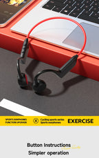 OnePlus Knochenschall-Headset Sportkopfhörer IPX8 wasserdicht Bluetooth 5.4 kabellose Kopfhörer Freisprechfunktion mit Mikrofon für Sport