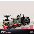 Kinder Zug Reitspielzeug Eisenbahn Klassisches Elektromodell Kann Einen Kleinen Zug Schienenwagen Transportieren Kinder Baby Lauflernwagen Spielzeug Jungen