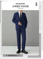 S-8XL Anzug Herrenmode Casual Outdoor (Blazer + Hose) Gentleman Business Hochzeit Slim-fit Formeller Britischer Stil Hochzeitsanzug