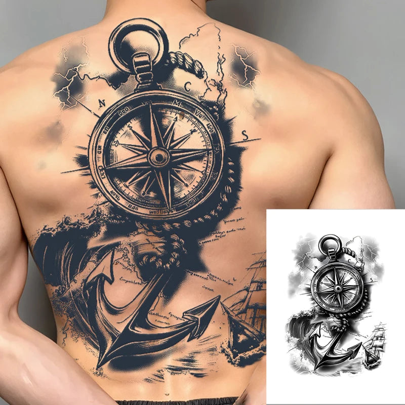 Magic Juice Tinte Wasserdichte Tattoo Aufkleber Große Größe Kräutersaft Temporäre Tattoos Männer Body Art Drache Tiger