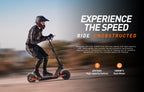 JOYOR S10-S-Z E-Scooter 60V 18Ah Doppelmotor 2000W 10 Zoll Reifen Erwachsenen E-Scooter Schwarz Höchstgeschwindigkeit 65km/h Reichweite 70-85km