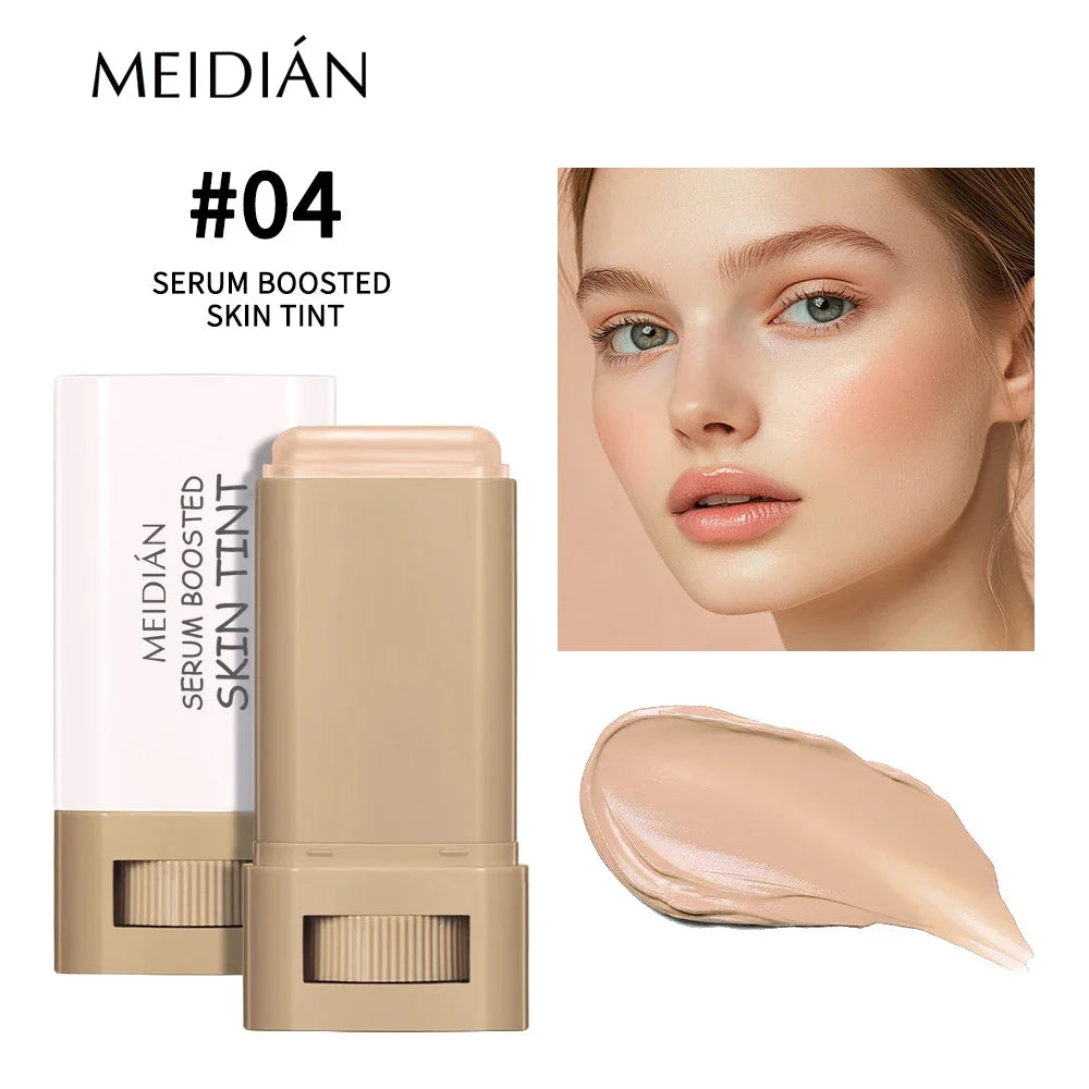 Bronze Foundation Stick Serum-verstärkte Hauttönung Seidige Textur Feuchtigkeitsspendende Deckkraft Concealer Base Ebenmäßiger Hautton Make-up