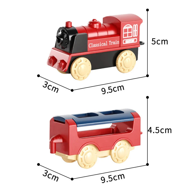 44 Teile/Set Elektrische Eisenbahn Schienensets Zusammenbau Schienenwagen Spielzeug Junge Pädagogisches Simulationsmodell Weihnachts-Geburtstagsgeschenk