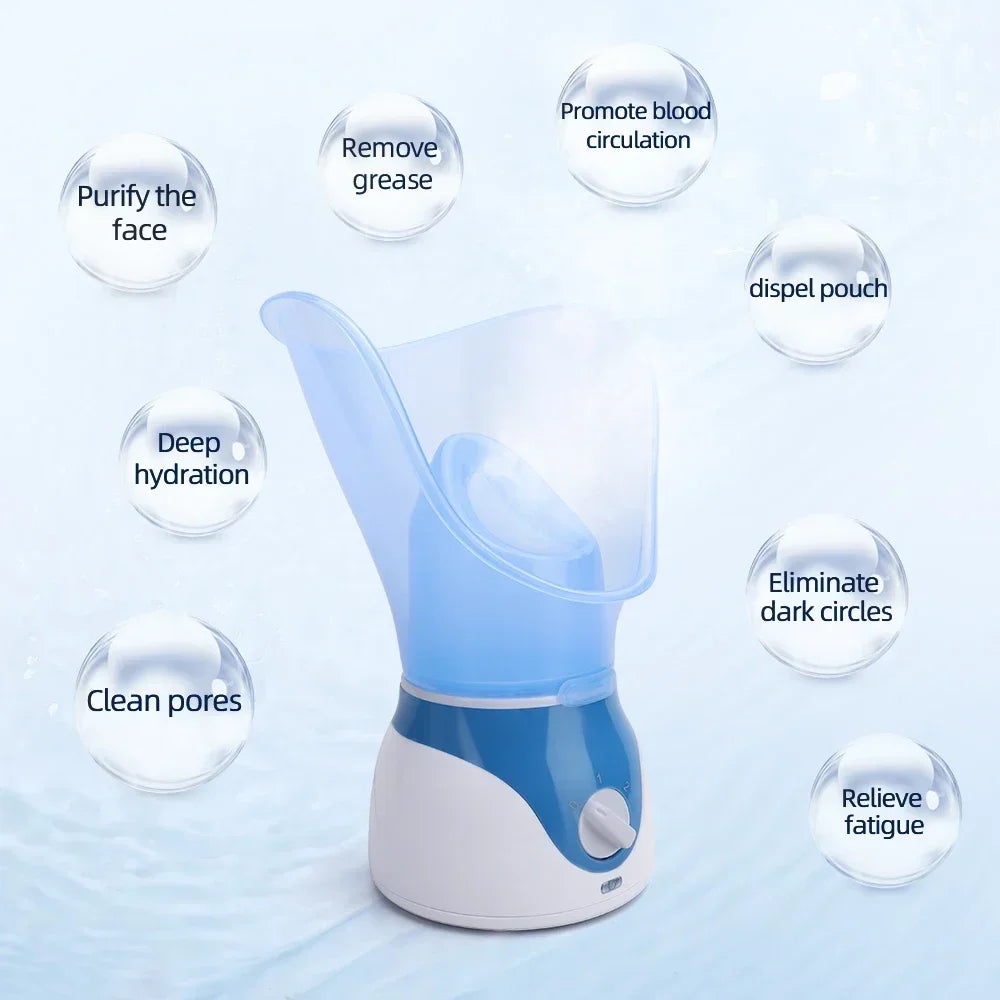 Gesichtsdampfer Gesichtsdampfgerät Hautbefeuchter Porenreiniger Gesichtsdampfgerät Heißdampfer Home SPA Maschine Hautpflege Luftbefeuchter