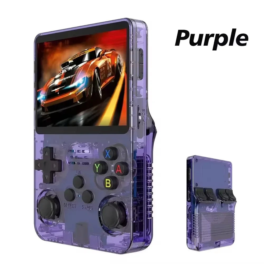 R36S Retro Handheld-Videospielkonsole Linux-System 3,5 Zoll IPS-Bildschirm Tragbarer Taschen-Videoplayer R35S 64GB 15000 Spiele