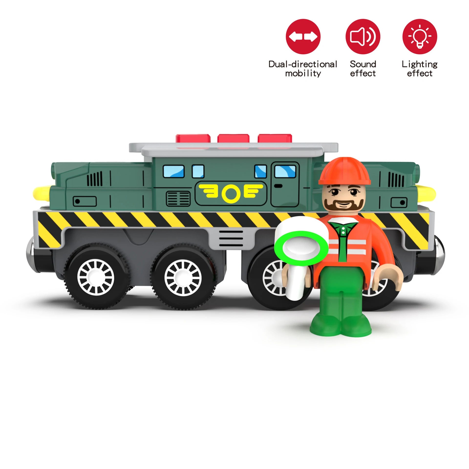Eisenbahn-Holzzug-Spielzeug Magnet-Set Elektroauto Lokomotive Diecast Slot Passt für alle Holzmarken Biro Eisenbahnschienen für Kinder