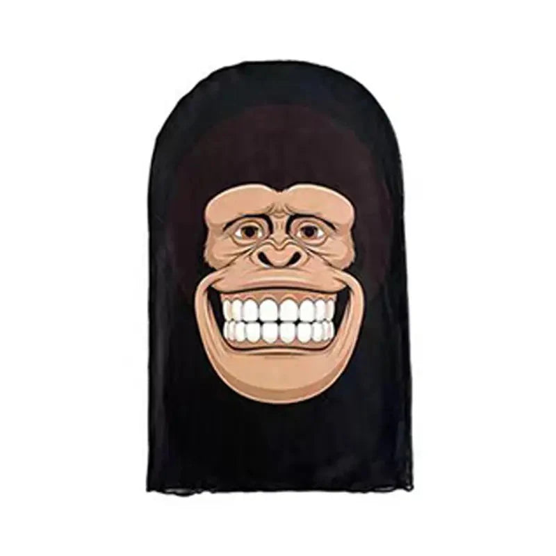 Neue 3D-gedruckte Kanye Maske Drake Elastisches Mesh Vollgesichtsmaske für Unisex Cosplay Kopfbedeckung Party Simulation Sturmhaube Mütze Kopfbedeckung