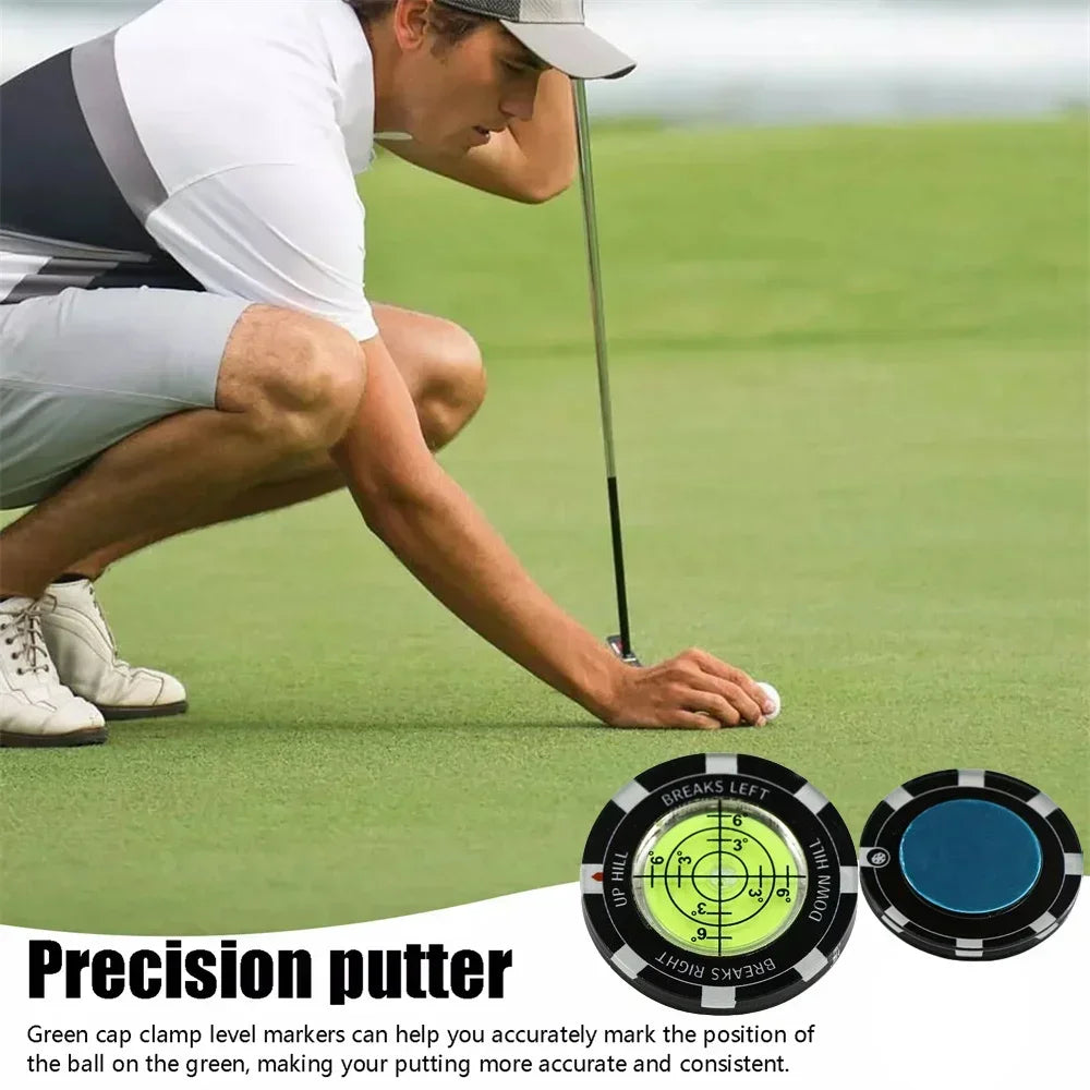 Golf Putt Ball Marker Hohe Präzision Runder Grünleser Golf Putting Hilfe Golf Slope Putting Reader 1PC JJ024