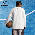 2025 Herren Quick Dry Workout T-Shirt Feuchtigkeitsableitendes Trainings-Top Gym Fitness Langarm Lauf-Basketball-Shirt Sportbekleidung