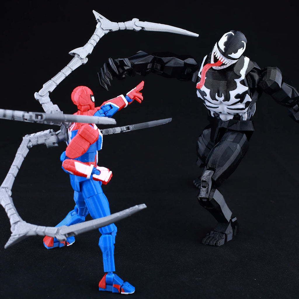 9L3D Gedruckte Deadpool Wolverine Batman Spider-Man Venom Actionfiguren Dummy13 Lucky13 T13 Anime Modell Spielzeug Sammlerstücke Geschenke