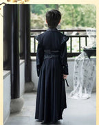 Gut aussehende Jungen Verbesserter Hanfu Orientalischer chinesischer Stil High-End Tang Anzug Kinderauftritt Schwertkämpfer Traditionelles altes Kostüm