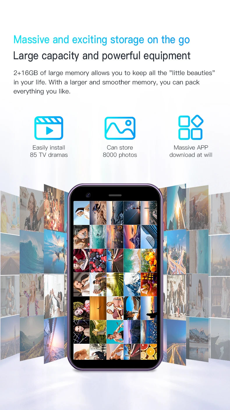 SERVO 15SE Mini Smartphone 3G WCDMA Android System WiFi Hotspot Play Store 3.0" Display Kleine Palm-Smartphones Dual SIM Standby