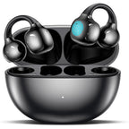 UYUXIO BT 5.4 Clip-on-Ohrhörer Kabellose Open-Ear-Kopfhörer mit 72H Spielzeit Langer Akkulaufzeit Over-Ear-Ohrhörer für Sport Workouts