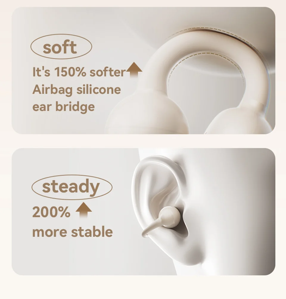 Sanag Z60S Ohrclip-Kopfhörer OWS HiFi-Sound Open-Ear-Ohrhörer Audífonos Bluetooth Kabellose Kopfhörer Flash-Sale Headset