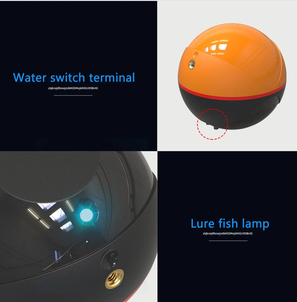 Erchang F68 WIFI Fischfinder 100M Drahtloser Fischfinder Echolot Detektor Angeln für See und Meer IOS& Android