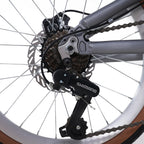 EVERCROSS TECH 20 Zoll Klapprad-7 Gänge-Rahmen Ultraleichtes Aluminium-Scheibenbremse-EM1